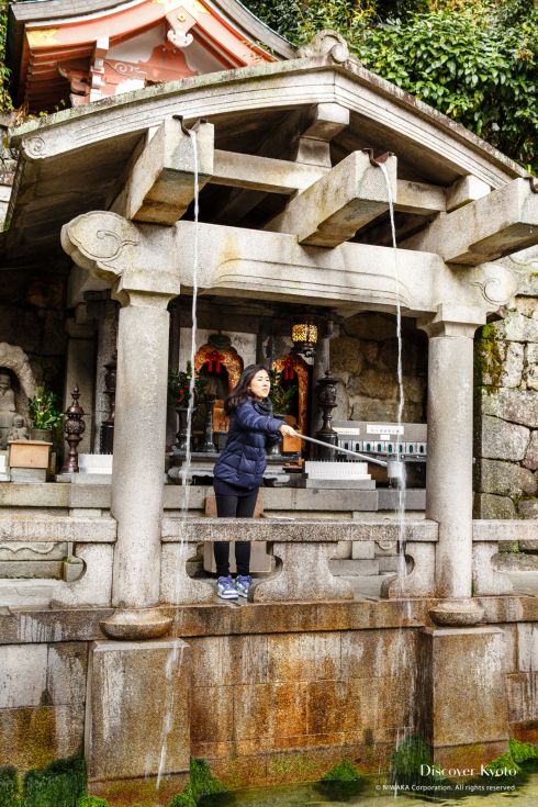 Otowa Waterfall at Kiyomizu-dera.
