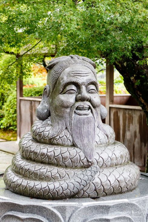 Statue of the local deity at Mimuroto-ji temple.