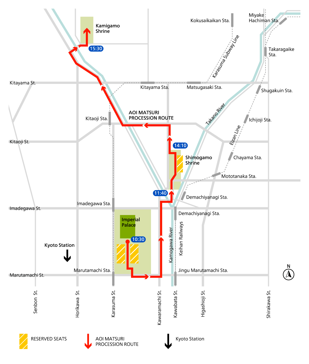 aoi matsuri route map