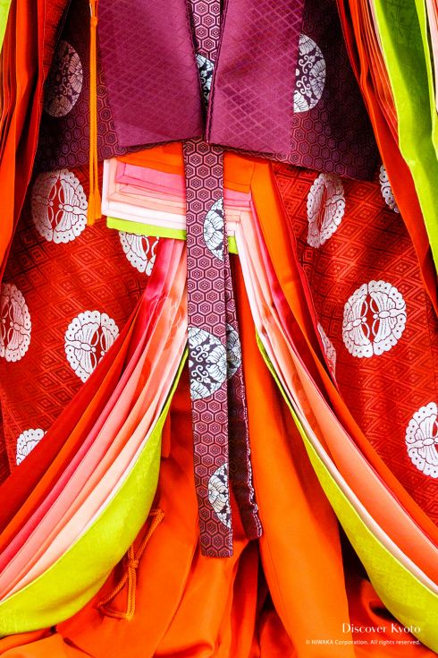 Junihitoe Costume Museum color combination.