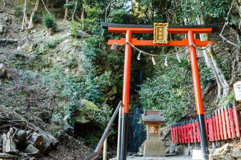 Waterfall at Matsuno'o Taisha.
