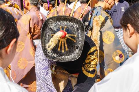 After an 800-year hiatus, the Kasagake Shinji at Kamigamo Shrine was revived in 2005.