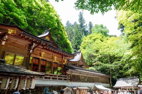 The main hall during Kifune Matsuri at Kifune Shrine.