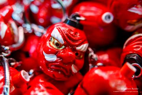 Tengu keychains at Kurama-dera Temple.