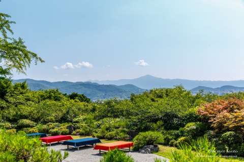 View of Kyoto City from the Daijōkaku at Ōkōchi Sansō.