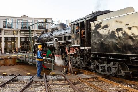 Kyoto Railway Museum Locomotive Inspection