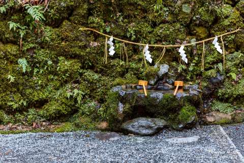 Sacred water at Kifune Shrine.