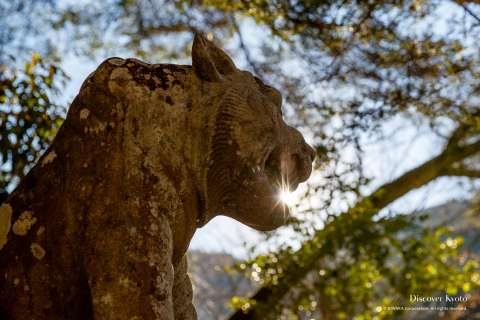 Tiger statue at Kurama-dera.