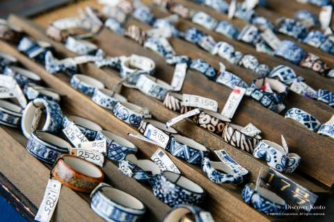 Ceramic rings at the Gojōzaka Tōki Matsuri.